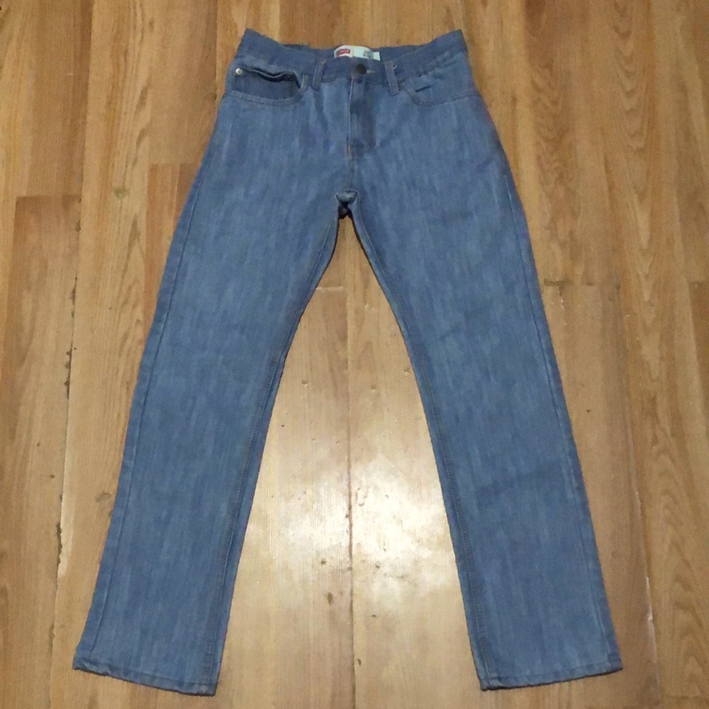 Male Levi blue jeans